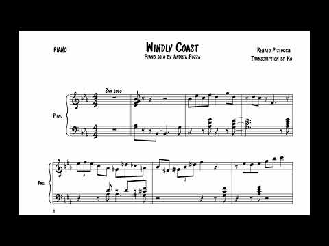 Windly Coast · Andrea Pozza piano solo transcription [jazz piano tutorial]