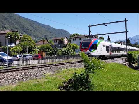 SBB CFF FFS - RABe 524 TiLo "FLIRT" - S20 Bellinzona-Locarno - Train Transit