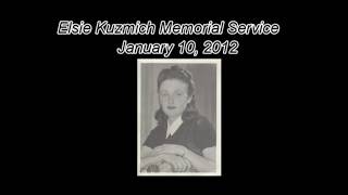 Elsie Kuzmich Memorial Service