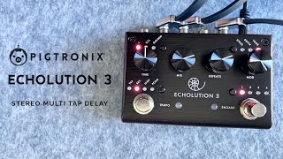 Video thumbnail for Pigtronix Echolution 3 Stereo Multi Tap Delay by Do Noise