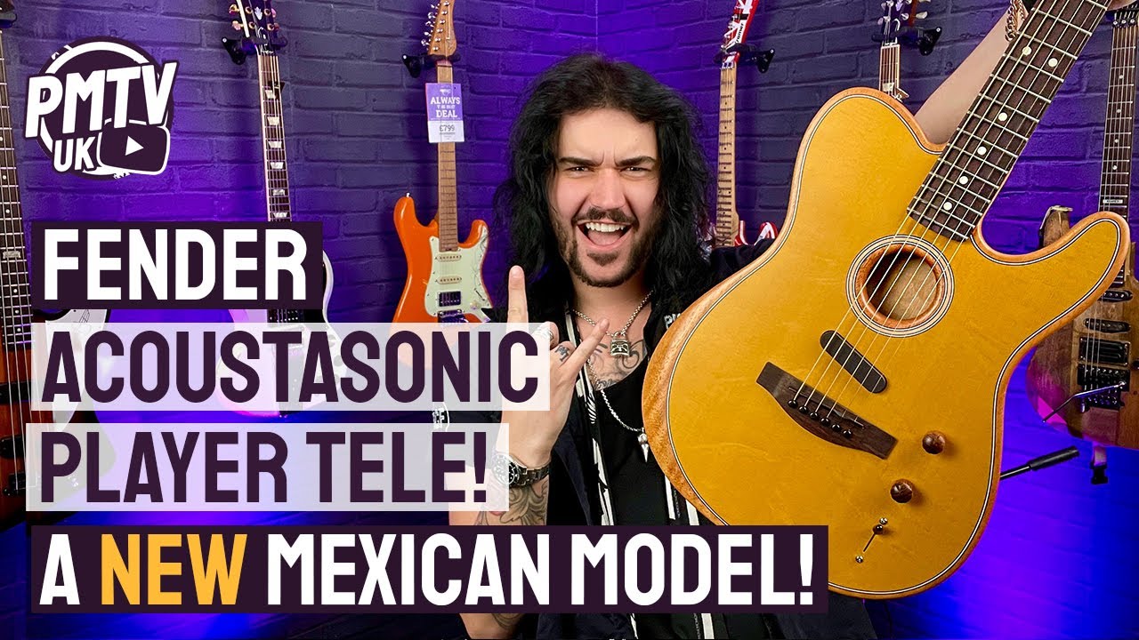 Fender Acoustasonic Player Telecaster! - The New Mexican Made Acoustic Electric Hybrid Tele! - YouTube