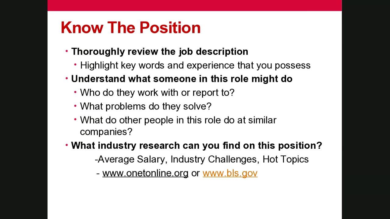 Workshop: Writing a Winning Résumé and Cover Letter