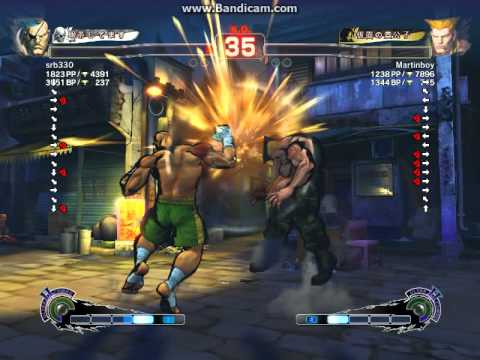 SSF4 AE  srb330(Sagat) vs Martinboy(Guile)