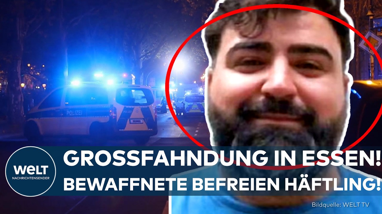 GROSSFAHNDUNG IN ESSEN: Zwei Bewaffnete überfallen Krankentransport und befreien Häftling!