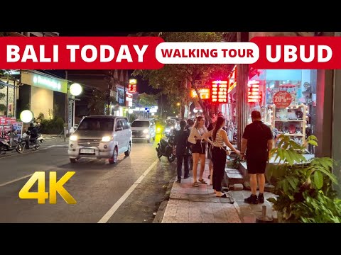 🇮🇩 BALI UBUD TODAY [4K] INDONESIA Night walking tour in city centre | Bali Travel Vlog |  Bali 2023