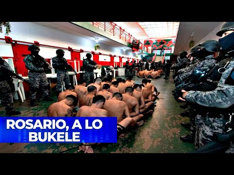 ROSARIO A LO BUKELE: un operativo que se hizo viral por su parecido con El Salvador