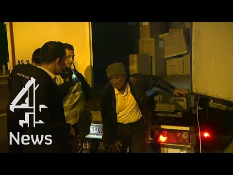 Chaotic scenes on patrol with the French police in Calais