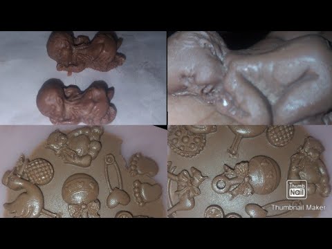How to use silicon chocolate mold #chocolatemolding |baby chocolate molding | girija cooking