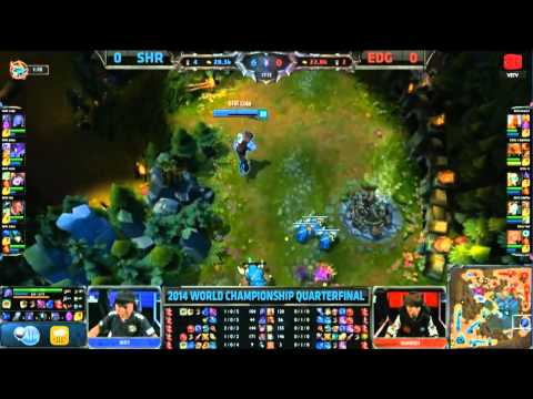 LMHT [05-10-2014] SHR vs EDG - Chung Kết Thế Giới Mùa 4 - Tứ Kết 3 - Trận 1