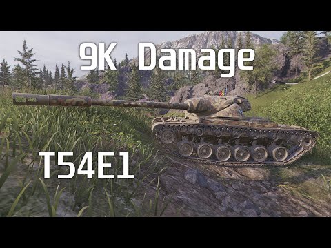 Wot Console - 9k Damage - T54E1 - LakeVille
