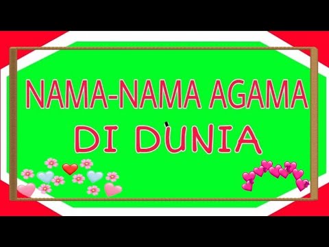 7 Macam Agama Di Dunia / Nama-Nama Agama Di Dunia