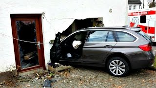 preview picture of video 'BMW kracht ungebremst in ein Littfelder Wohnhaus (Kreuztal/NRW)'