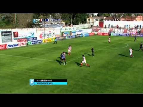 Gol de Modón. Atl. Paraná 0 - Independiente (RM) 1. Fecha 17. B Nacional 2015. FPT.