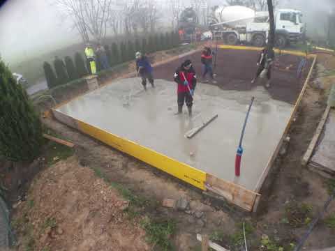 Betonování základové desky