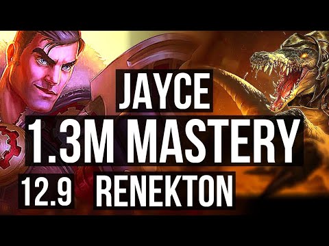JAYCE vs RENEKTON (MID) | 10/1/6, Legendary, 1.3M mastery | KR Diamond | 12.9
