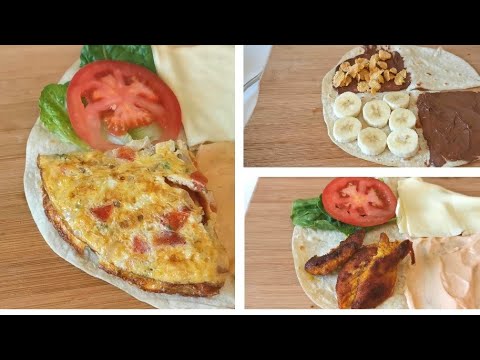 3 Trending wrap hack ideas | Tiktok tortilla wrap | tik tok wrap | tortilla hack