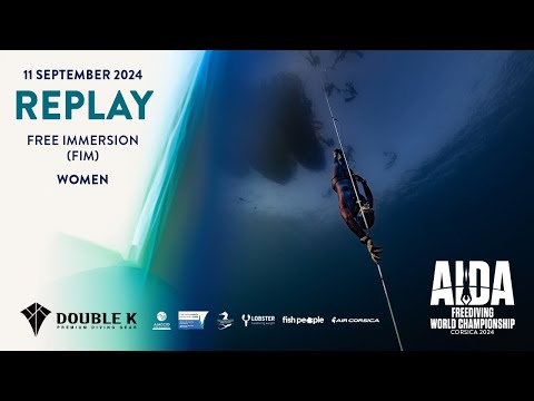 AIDA Depth World Championship Ajaccio 2024 - Free Immersion (FIM) - Women