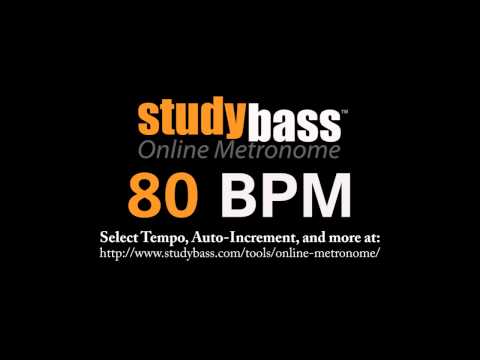 80 BPM Online Metronome (3 min) | StudyBass