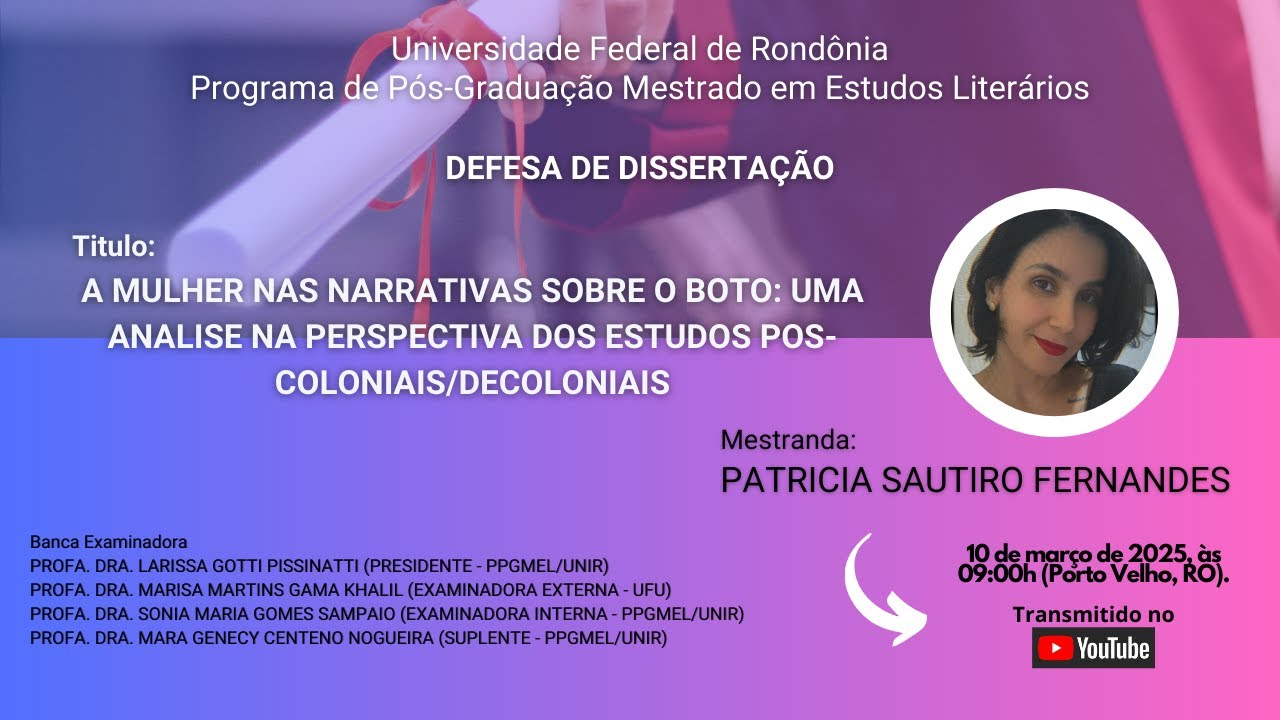Banca de Defesa - PATRICIA SAUTIRO FERNANDES