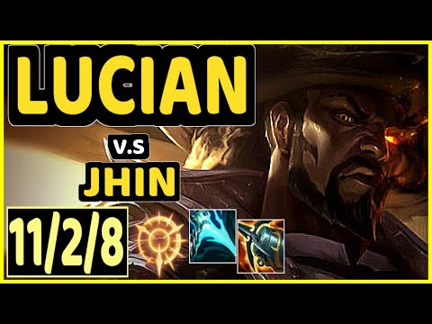 LUCIAN vs JHIN - 11/2/8 KDA BOTTOM ADC GAMEPLAY - NA Ranked GRANDMASTER
