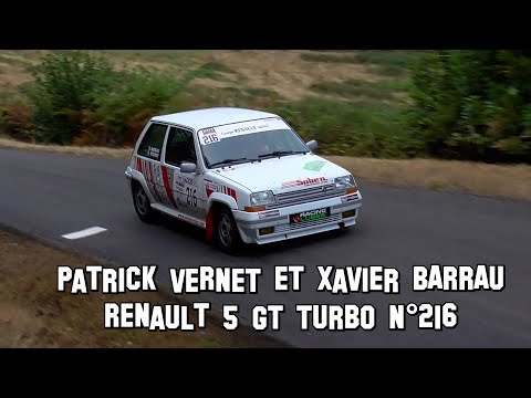 Rallye d'Autun Sud Morvan La Châtaigne 2022 Renault 5 GT Turbo N°216 Patrick VERNET et Xavier BARRAU