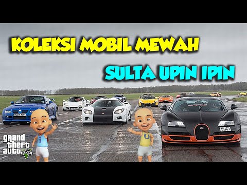 Koleksi HARTA MELIMPAH Mobil MEWAH Sultan Upin Ipin - GTA V Upin Ipin Episode Terbaru 732