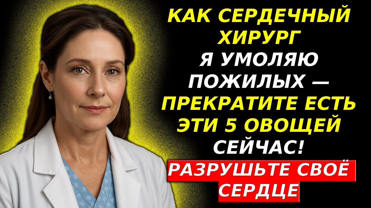 Пожилые, Я ВАС УМОЛЯЮ ПРЕКРАТИТЬ ЕСТЬ ЭТИ 5 ОВОЩЕЙ, КОТОРЫЕ МЕДЛЕННО РАЗРУШАЮТ ВАШЕ СЕРДЦЕ