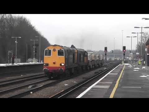 (HD) DRS 20309 + 20308 THRASH through Tonbridge working 6O62 - 10/2/12