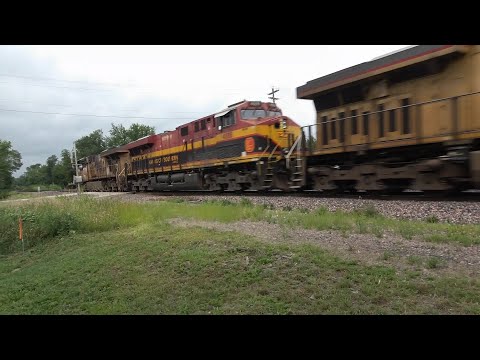 Union Pacific mixed freight trains! Drone view, foreign power and MOW cars! Loaded coal train!
