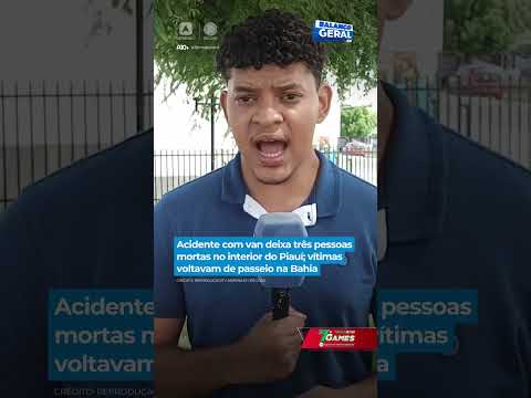 Acidente com van deixa três pessoas mortas no interior do Piauí; vítimas voltavam de passeio na BA