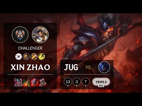 Xin Zhao Jungle vs Rek'Sai - KR Challenger Patch 11.22