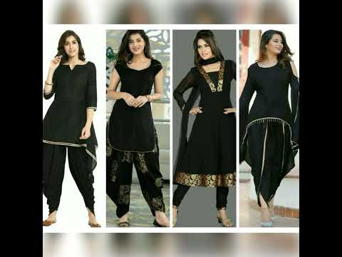 Beautiful Black Dress Design stylish plane dress design ideas 2021