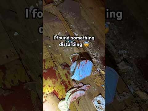 I found something disturbing in this abandoned house #urbex #abandoned #creepy #shorts
