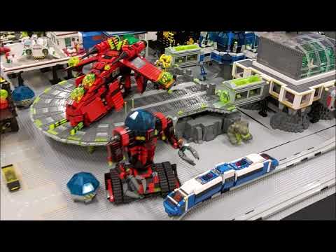 Massive LEGO® Moonbase at the 2020 Palmerston North Brickshow