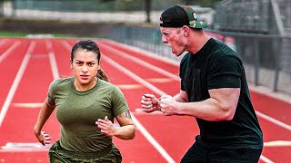 US Marine Takes on the US Navy Physical Readiness 