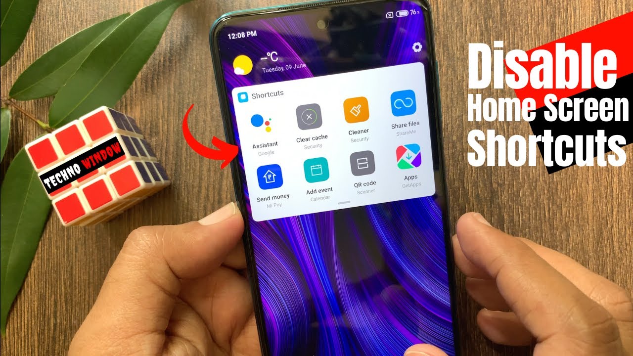 How to Disable Home Screen Shortcuts in Redmi Note 9 Pro