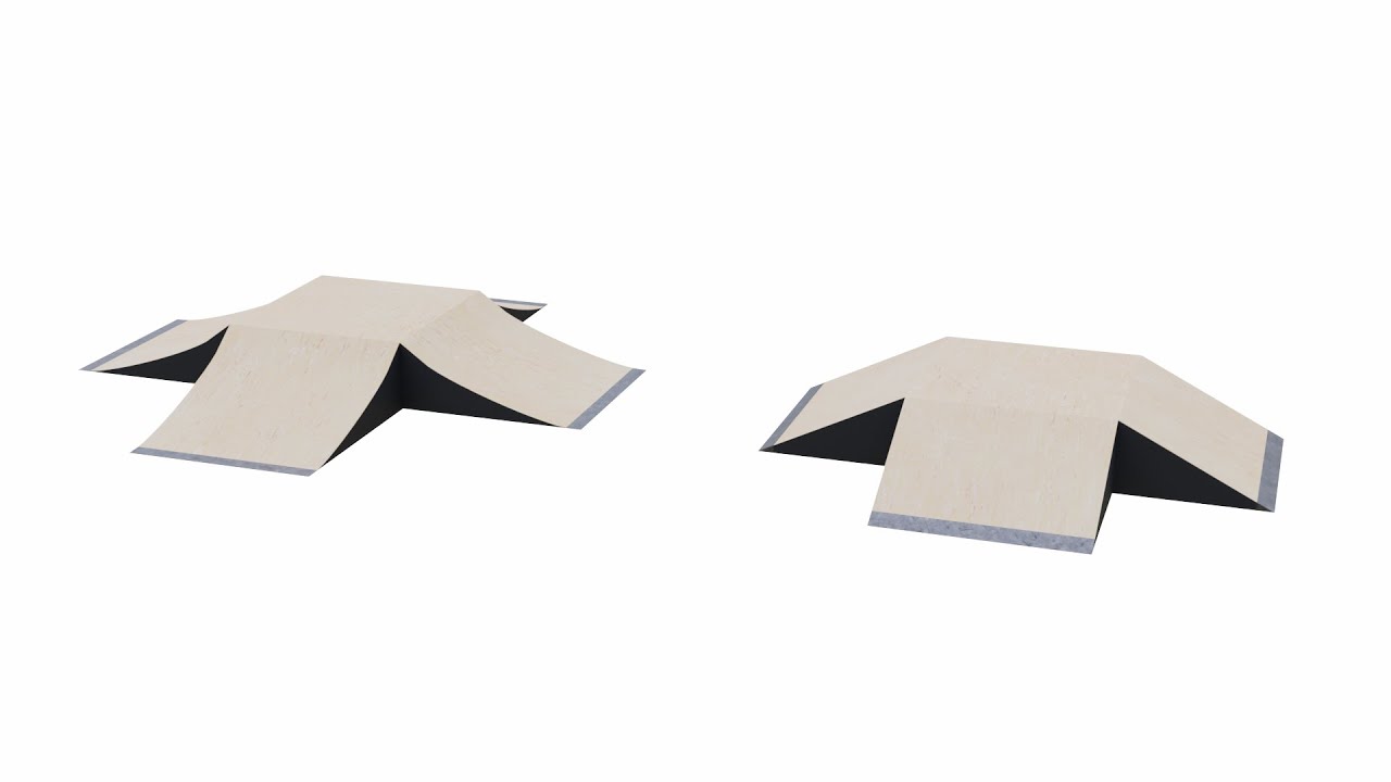 Skatepark Fly Boxes Collection 3D Model