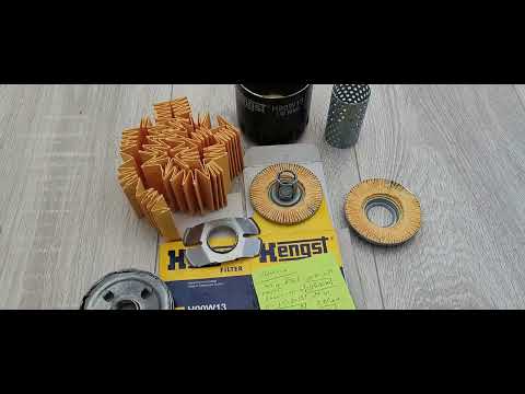 Expertise of filters MAHLE OC983, HENGST H90W13, HENGST H14W28, SF FILTER SP5202