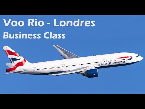 Voo Rio - Londres, British Airways, Business Class (todas etapas)