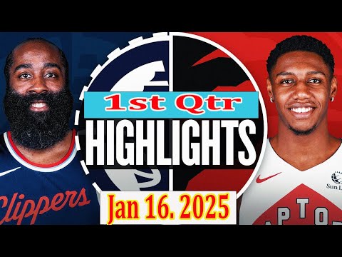 Toronto Raptors vs Los Angeles Clippers 1st Qtr Jan 16. 2025 Highlights | NBA