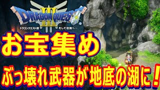 【DQ3 HD-2D】序盤のお宝集め！地底の湖にあのぶっ壊れアイテムが！？【ドラクエ3】【ドラゴンクエスト】