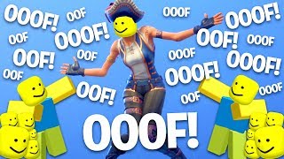Fortnite Dances But With The Ooof Sound..! (Roblox Death Sound)