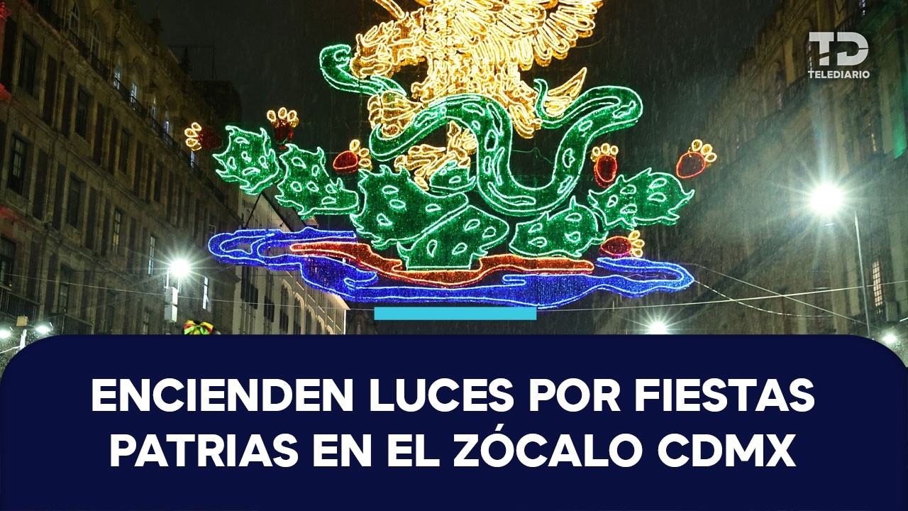 ¡Se enciende la fiesta patria! Zócalo de CdMx luce su tradicional decorado para 2026