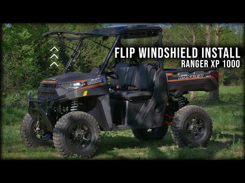 SuperATV Flip Windshield Install on Polaris Ranger XP 1000 | How To