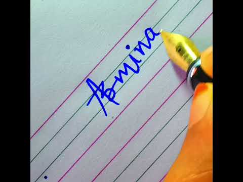 "Azmina" 💖😍🥰✌️Royal Signature #calligrapherambesh #trending #signature #viral #shorts