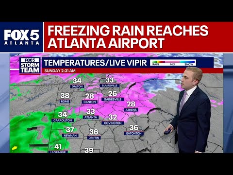 Freezing rain reached Atlanta's airport | FOX 5 News