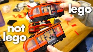 Real Time Fake LEGO Tram Build: ASMR 60423 Alternative