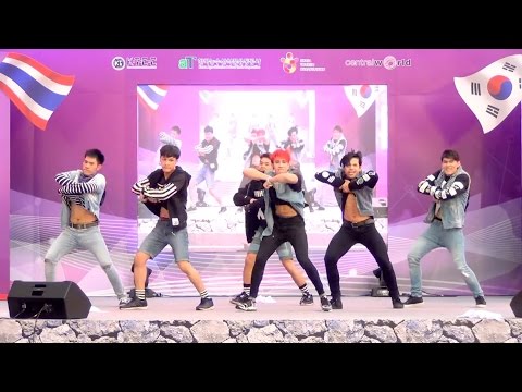 151115 I Am Bazic cover MONSTA X - RUSH + HERO @Thailand Korea Friendship Festival 2015