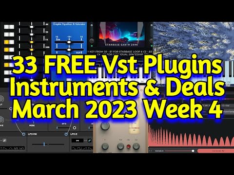 33 Best New FREE VST Plugins, Vst Instruments, Sample Packs & Plugin Deals - MARCH 2023 Week 4