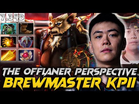 7.34D Patch KPII- Brewmaster The Offlaner Perspective- Dota 2 Full Gameplay Dota 2 #brewmaster #kpii